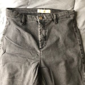 Topshop MOTO Grey Joni Jeans